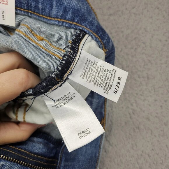 Women's Blue Sweet Mid-Rise Flared Stretch Jeans - Picture 7 of 8